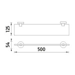 Nimco Unix chrom police 50 cm UN 13091B-50-26 UN 13091B-50-26