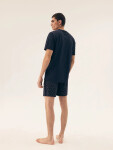 Pánské pyžamo 42601 Shore dark blue - HENDERSON tmavě modrá XL
