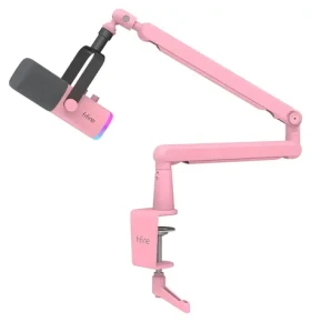 FIFINE TAM8 růžová / Stolní mikrofon / dynamický / USB / XLR / RGB (TAM8 Pink)