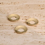 Stoff Nagel Ochranný kroužek na svíčku STOFF Nagel Solid Brass – set 3 ks, zlatá barva, kov