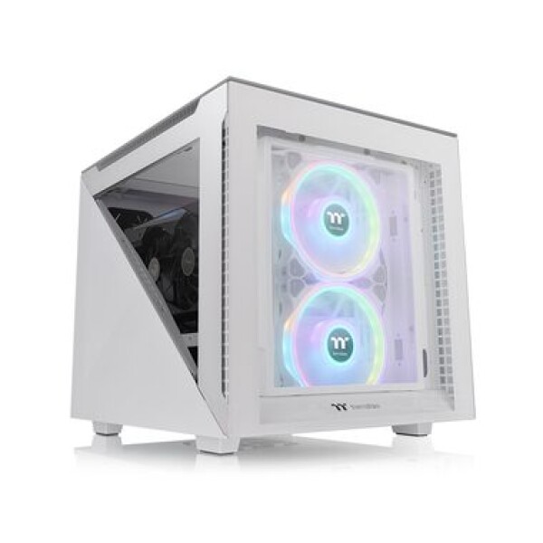 THERMALTAKE Divider 200 TG bílá / mATX / 2x USB-A 3.0 / 1x USB-C 3.2 / 1x 200mm + 1x 120mm / bez zdroje (CA-1V1-00S6WN-00)