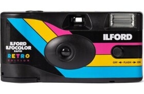 Ilford Ilfocolor Rapid retro černá / jednorázový fotoaparát/ 27 barevných snímků / ISO 400 / blesk (IA8007000001)