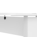 Rohový kancelářský stůl Prima 80400/44 bílý/bílé nohy