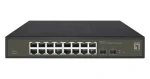 LevelOne Hilbert GES-2118 / Switch / 16x GE / 2x SFP / 19" / Smart Managed L2 (GES-2118)