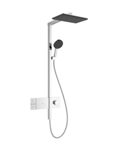 HANSGROHE - Raindance Alive Q Sprchový set s termostatem, 21x34 cm, 3 proudy, EcoSmart, chrom 24581000