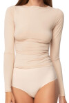 Dámská košilka Simple longsleeve beige - JULIMEX béžová XL