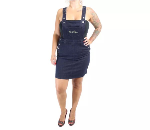 Dámské šaty Rusty Pistons Isabella jeans - XL / modrá