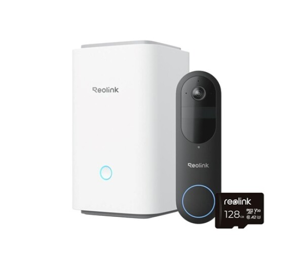 REOLINK bezpečnostní video zvonek D340B + Hub 1 + 128GB microSD EDF_525827