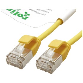Roline green 21.44.3324 RJ45 síťové kabely, propojovací kabely CAT 6A U/FTP 1.50 m žlutá nestíněný, bez halogenů, samozhášecí 1 ks