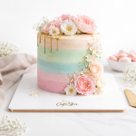 Cake star Tác pevný dřevovláknitý bílý 26x26cm