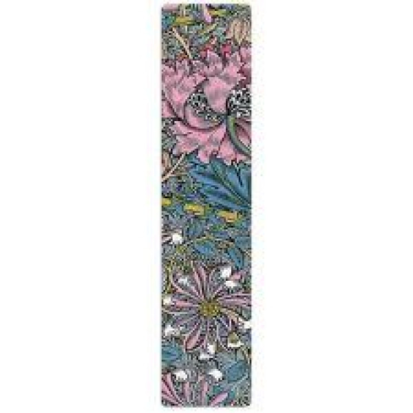 William Morris / Morris Pink Honeysuckle / Bookmark /