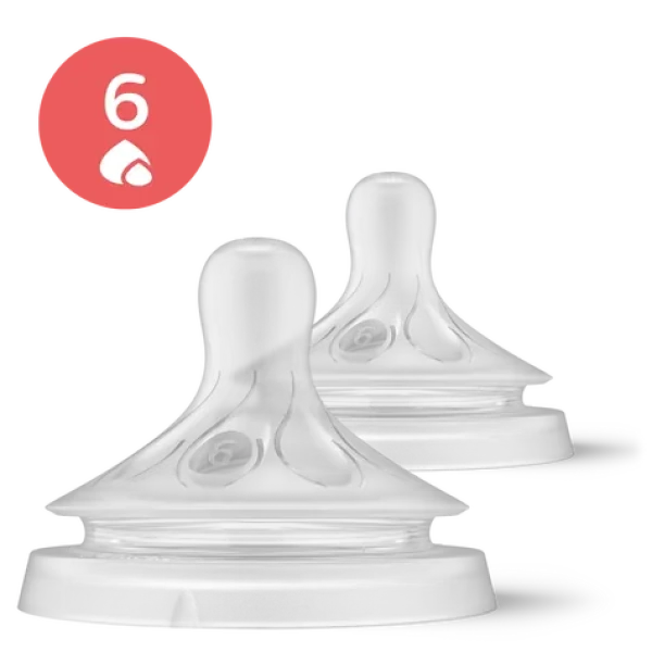 Philips Avent Natural Response SCY966/02 / Savička / Flow 6 – na kaši / 6m+ / 2 ks (SCY966/02)