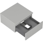MEXEN/S - Orio koupelnová skříňka pod umyvadlo 50 cm s deskou, 1 šuplík, šedá mat 91A10-05023-1-BFC62