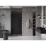 MEXEN/S - Velar L posuvné sprchové dveře 90, grafit, černá 871-090-003-41-70