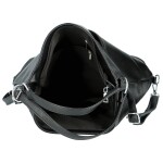Trendy dámský koženkový kabelko-batoh Venturia, černý