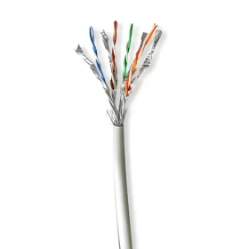 Nedis Síťový kabel CAT7 v roli šedá / Síťový kabel / S/FTP / Solid měď / 50 m / LSZH (CCBG8548GY50S)