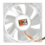 XigMatek Crystal 80mm červená / Ventilátor / 80x80 mm / LED podsvícení (CLF-F8252)