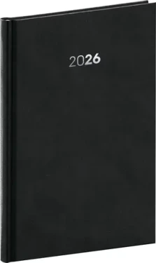 NOTIQUE Týdenní diář Balakon 2026, černý, 15 x 21 cm (PGD-TA5BA-6120)