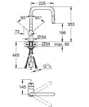 GROHE - Minta Dřezová baterie s výsuvnou sprškou, supersteel 32322DC2