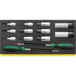 Wera 005440 Magnetická lišta B Deep 1 se sadou prodloužených nástrčných hlavic 8 ÷ 19 mm typ 8790 HMB Deep 3/8" (Sada 9 dílů) 05005440001