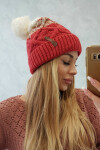 Fleecová čepice Alice K248 malpberry+ecru UNI