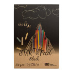 SM.LT Star Pad Black A5 120g 20 listů černý papír