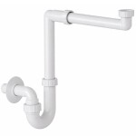 CERANO Sifon umyvadlový/nábytkový, místošetřící - 5/4" - DN32/250-700 mm - bílá