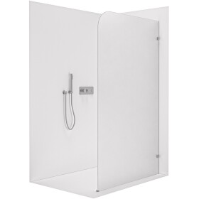 CERANO Sprchová zástěna Walk-in Orbis - Pravá - 8 mm - chrom, mléčné sklo - 70x200 cm