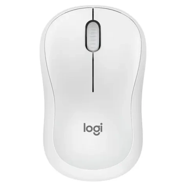 Logitech M240 Silent bílá / optická bezdrátová myš / 4000 DPI / USB přijímač / 3 tlačítka (910-007120)