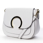 Nepřehlédnutélná kožená crossbody Albina, bílá
