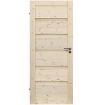 Interiérové dveře Wezuwiusz plné 60L sukaté nelakované