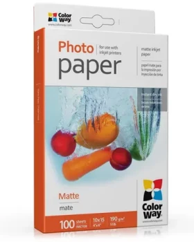 COLORWAY Fotopapír / Matný / 10x15 / 190g/m2 / 100 listů (PM1901004R)