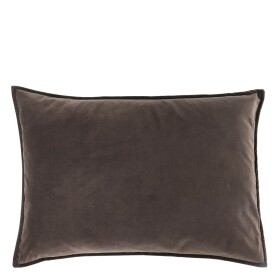 Chic Antique Sametový povlak na polštář Aix Mocca 50 × 70 cm, hnědá barva, textil