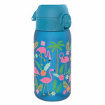 Ion8 Leak Proof Dětská láhev Flamingos modrá 350 ml (619098091076)