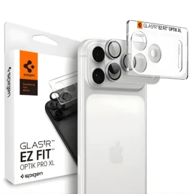 Spigen Glass tR EZ Fit Optik Pro XL stříbrná / Sklo na fotoaparát / pro Apple iPhone 18 Pro (AGL12038)
