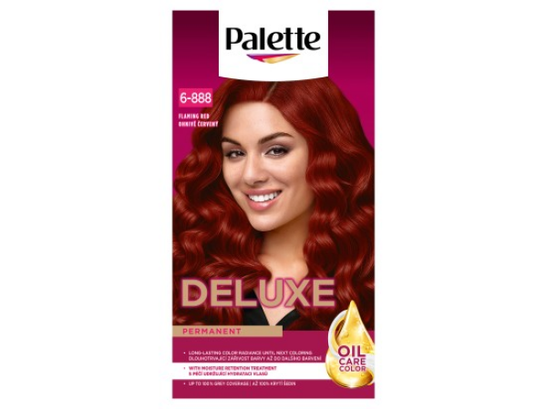 Palette Deluxe barva na vlasy Ohnivě červený 6-888