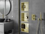 MEXEN - X-Wall-R modul pro vestavbu do stěny s poličkou 30 x 30, zlatá 1950303010S