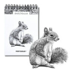 Skicovací spirálový notes A6 - Veverka