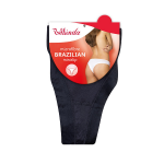 Dámské kalhotky brazilky BRAZILIAN MINISLIP - BELLINDA - černá L