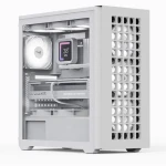 Aerocool D502A-G-WT-V1 bílá / Skříň / Midi Tower / ATX / Mesh / tvrzené sklo / RGB / bez zdroje (ACCM-MA02043.21)