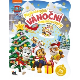 Nejkrásnější vánoční omalovánky se samolepkami Tlapková patrola