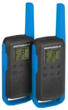 Motorola TLKR T62 modrá / 2x vysílačka / LCD / dosah 8km / 16 kanálů (188044)