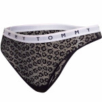 Tommy Hilfiger 3Pack tanga kalhotky UW0UW025240VH Black/Pink/Blue S