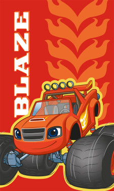 Dětský ručník Plamínek a Čtyřkoláci Ohnivá Stopa 30x50 cm