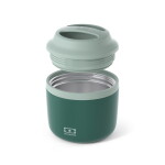 Monbento Termo box na potraviny Monbento Element Green Bicolor 550 ml, zelená barva, kov