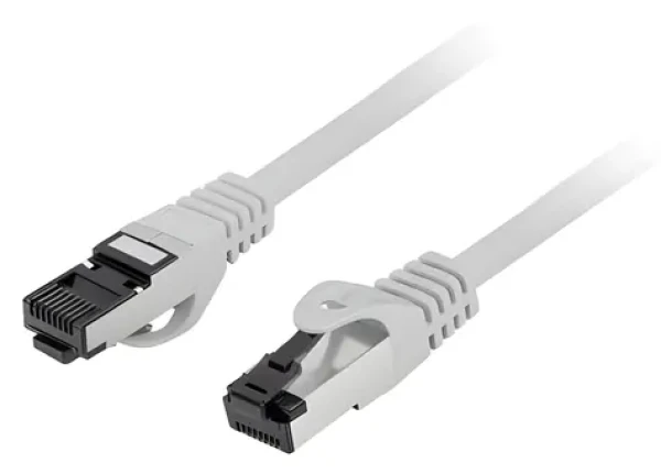 Lanberg CAT8.1 S/FTP 5m šedá / Patch kabel / LSZH / RJ-45 / 40 Gbit/s / 2000 MHz (PCF8-10CU-0500-S)