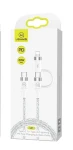 USAMS SJ403 U31 Datový Kabel Type-C - Type-C (Lightning) bílá (6958444984599)
