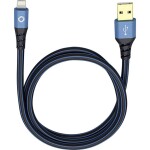 Ansmann Apple iPad/iPhone/iPod nabíjecí kabel [1x USB 2.0 zástrčka A - 1x dokovací zástrčka Apple Lightning] 2.00 m čern