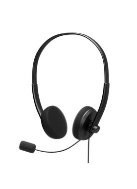 PORT CONNECT 901604 Stereo headset s mikrofonem / USB-A / kabel 2 m / černá (901604-PC)