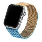 Beline Steel modro-zlatá / Pásek pro Apple Watch / 38/40/41 mm / Nerezová ocel / magnetické zapínání